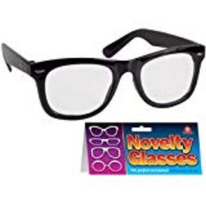 - Geek Nerd Black Frame Clear Lens Glasses